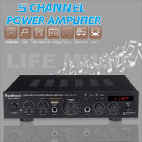 CCF Sunbuck Style 2000W 5 Channel Digital Karaoke Amplifier Black-3