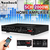 CCF Sunbuck Style 2000W 5 Channel Home Theater Amplifier Black-4