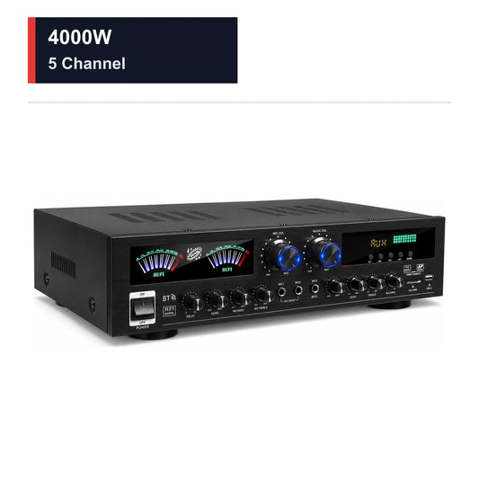 CCF Sunbuck Style 4000W 5 Channel Bluetooth Home Theater Amplifier Black-1
