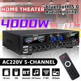CCF Sunbuck Style 4000W 5 Channel Bluetooth Home Theater Amplifier Black-2