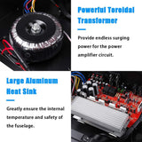 CCF Sunbuck Style 4000W 5 Channel Bluetooth Home Theater Amplifier Black-7