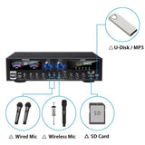 CCF Sunbuck Style 4000W 5 Channel Bluetooth Home Theater Amplifier Black-9