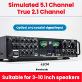 CCF Sunbuck Style 5.1CH Optical Coaxial Home Theater Amplifier-4