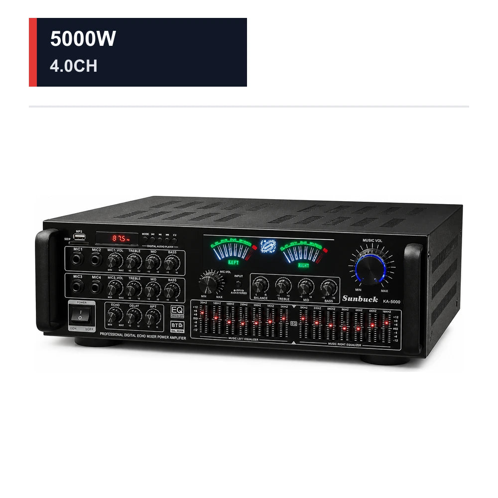 CCF Sunbuck Style 5000W 4.0CH Bluetooth Karaoke Power Amplifier-1