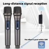 CCF VHF Wireless Dual Handheld Microphone Gold-8