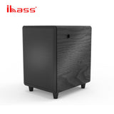 CCF iBass Style 10 inch Active Subwoofer Speaker Bluetooth Optical Coaxial ARC Black-2