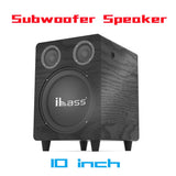 CCF iBass Style 10 inch Active Subwoofer Speaker Bluetooth Optical Coaxial ARC Black-3