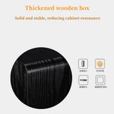 CCF iBass Style 6.5 inch Active Subwoofer Speaker Oak-8