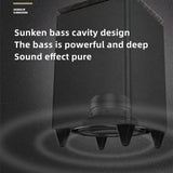 CCF iBass Style 6.5 inch Passive Subwoofer Speaker Black-6