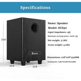 CCF iBass Style 6.5 inch Passive Subwoofer Speaker Black-9