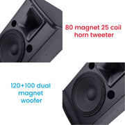 CCF 10 inch Crisp Sound Karaoke Speakers 2 Pack-17