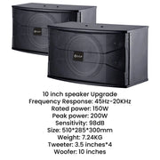 CCF 10 inch Passive Karaoke Speaker Pair-5