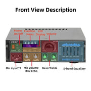 CCF 2 Channel Bluetooth Karaoke Amp With Display-6