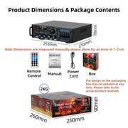CCF 2 Channel Bluetooth Karaoke Amp With Display-8