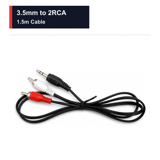 CCF 3.5mm to 2RCA Cable 1.5m-1