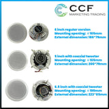 CCF 5 inch Coaxial Ceiling PA Speaker-4