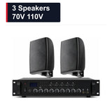 CCF 70V 110V 5 inch Wall Speaker PA System Set 3 Speakers-1