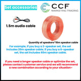 CCF 70V 110V 5 inch Wall Speaker PA System Set 3 Speakers-4