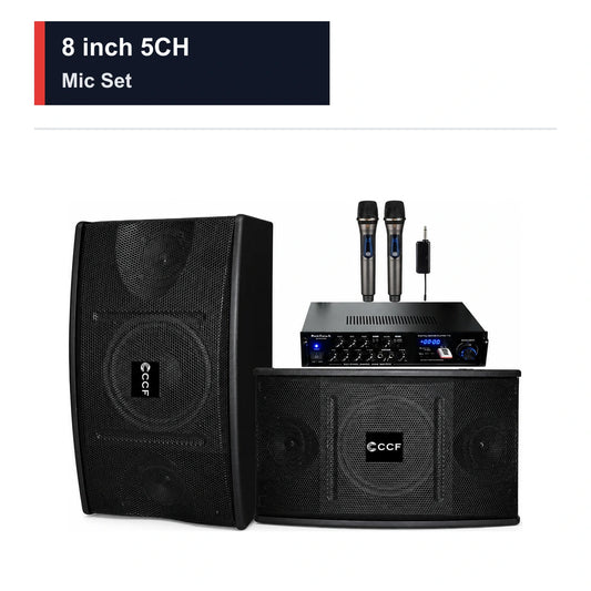CCF 8 inch 5CH Karaoke Set with Mics-1