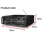 CCF High-Power Bluetooth Stereo Amplifier 10-Band EQ-9