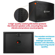 CCF Standard 6.5 inch Passive Karaoke Speaker Pair-7