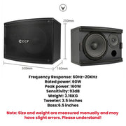 CCF Standard 6.5 inch Passive Karaoke Speaker Pair-8