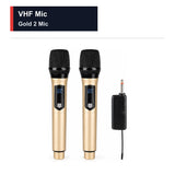 CCF VHF Dual Wireless Microphone Gold-1