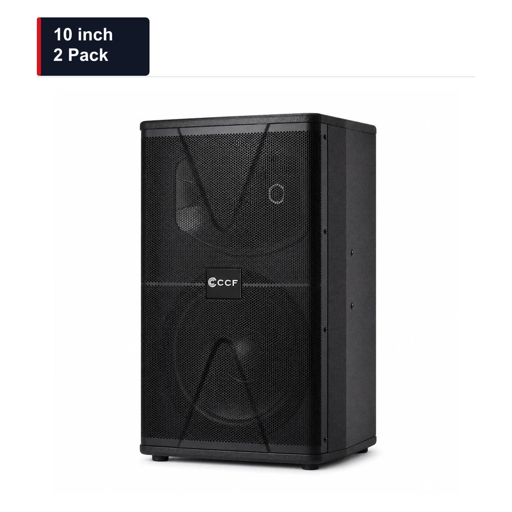 CCF 10 inch Crisp Sound Karaoke Speakers 2 Pack main image 10 inch / 2 Pack