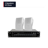 CCF 4 inch Wall Speaker PA System 3 Speakers 2/3 Zone main image 3 Speakers / 2/3 Zone