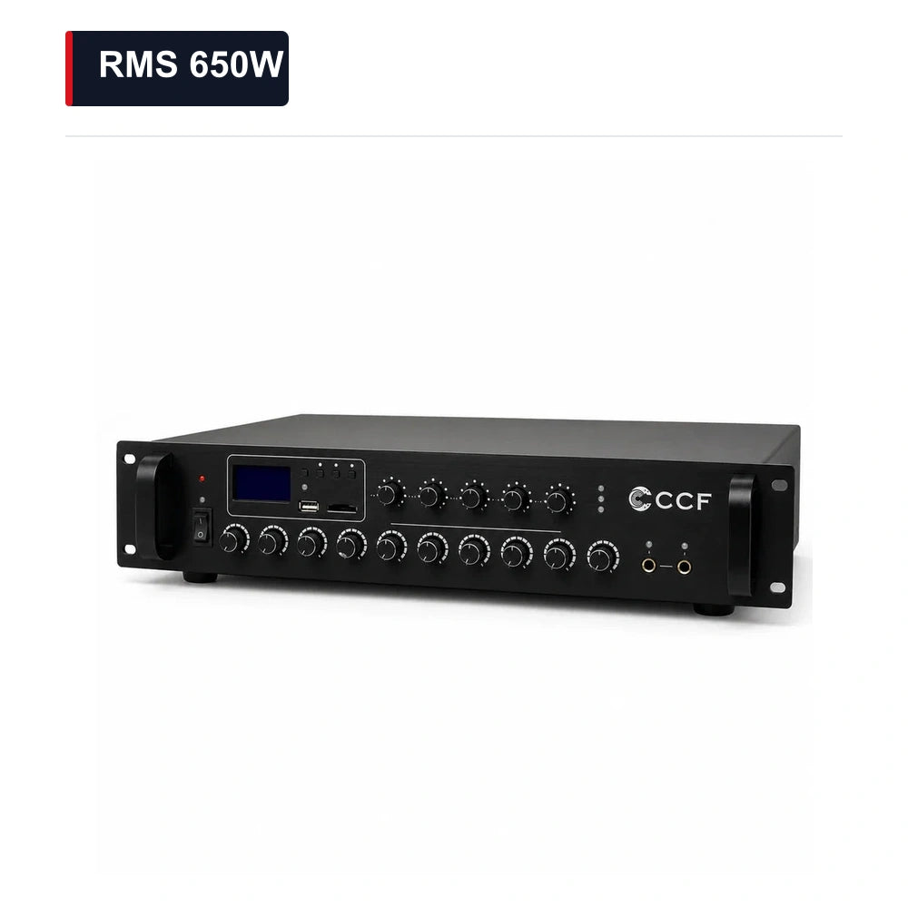 CCF 5 Zone 70V 100V PA Amplifier RMS 650W main image RMS 650W