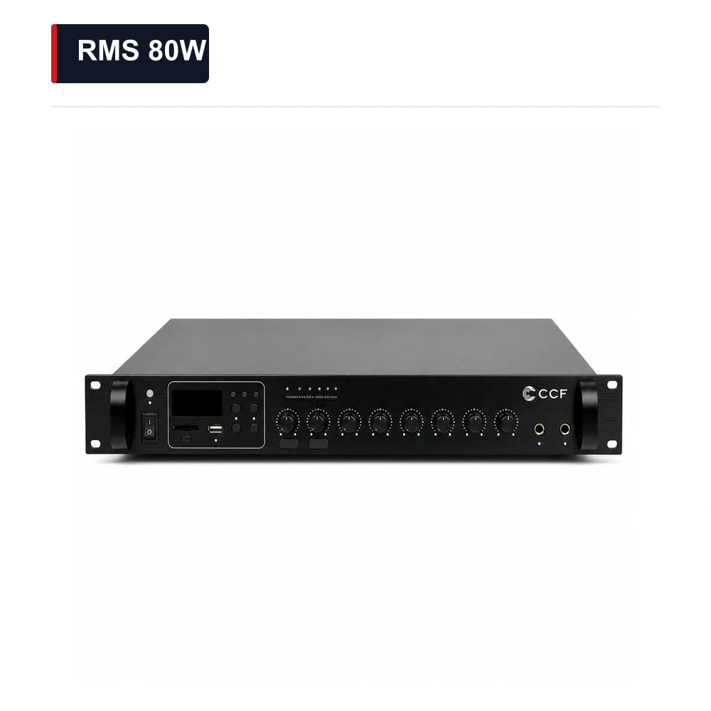 CCF 2 Zone 70V 100V PA Amplifier RMS 80W main image RMS 80W