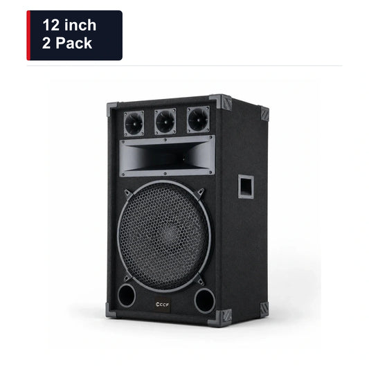CCF 12 inch Horn Karaoke Speakers 2 Pack main image 12 inch / 2 Pack xlarge