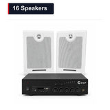 CCF 6.5 inch Wall Speaker PA System 16 Speakers main image 16 Speakers xlarge