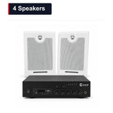 CCF 6.5 inch Wall Speaker PA System 4 Speakers main image 4 Speakers xlarge