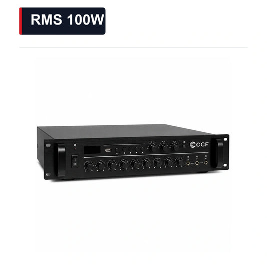 CCF 3 Zone 70V 100V PA Amplifier RMS 100W main image RMS 100W xlarge
