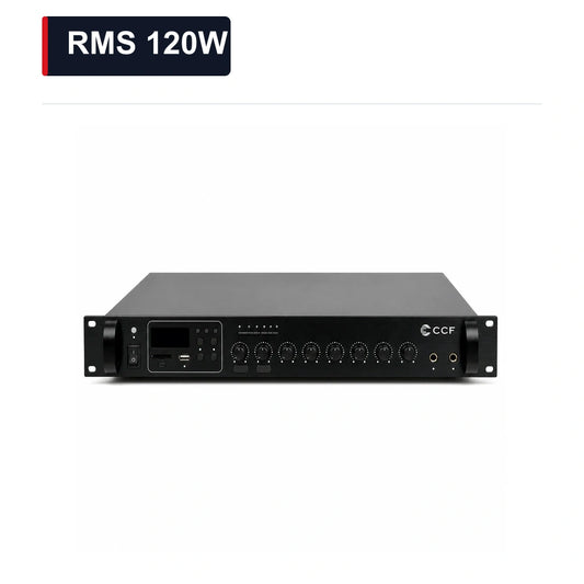 CCF 2 Zone 70V 100V PA Amplifier RMS 120W main image RMS 120W xlarge