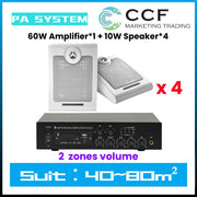 CCF 6.5 inch 70V 100V PA System 2 Speakers-4