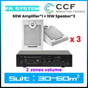 CCF 6.5 inch 70V 100V PA System 3 Speakers-2