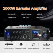 CCF 6188Pro 2000W 5CH Optical Coaxial Amplifier-1