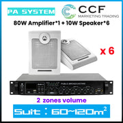 CCF 6.5 inch 70V 100V PA System 12 Speakers-7