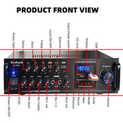 CCF 6188Pro 2000W 5CH Optical Coaxial Amplifier-6