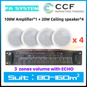 CCF 5 inch Ceiling Speaker PA System 2 Speakers-3