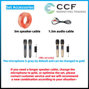 CCF 6.5 inch 2CH Karaoke Speaker Set with Mic-9