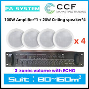 CCF 5 inch Ceiling Speaker PA System 2 Speakers-2