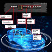 CCF 7900W 4 Channel Car Amplifier-4