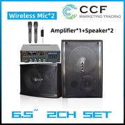 CCF 6.5 inch 2CH Karaoke Speaker Set with Mic-1